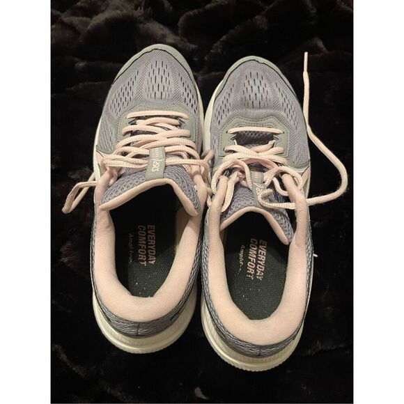 ASICS Women's Pink & Gray Lace-Up Gel Contend 7 Running Shoes Size 9.5 - Picture 9 of 15